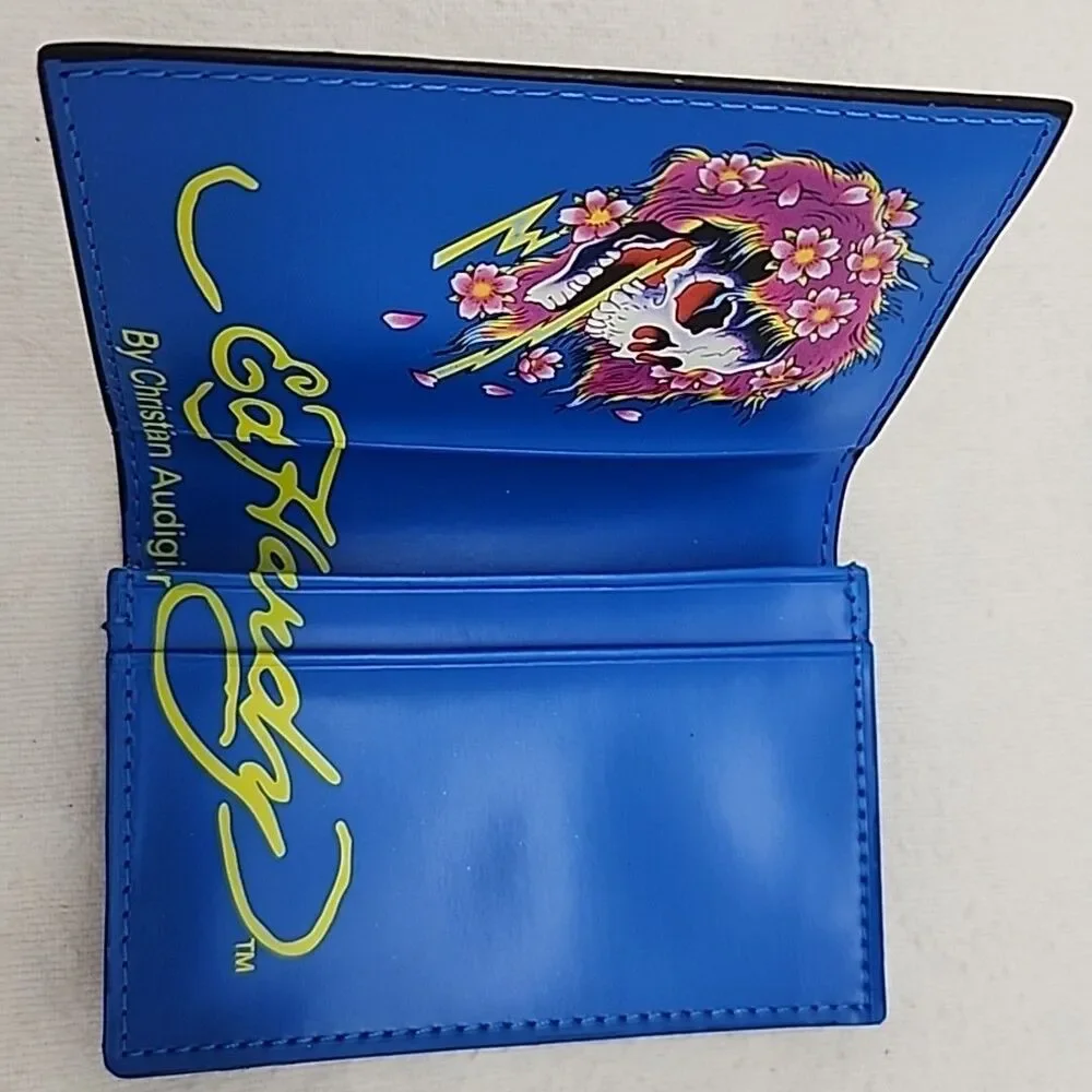 Wallet Ed Hardy Love Kills Slowly Bi-Fold by Christian Audigier Vintage NEW